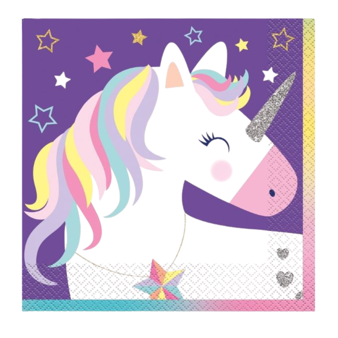 Stars & Unicorn Luncheon Napkins 16ct