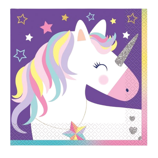 Stars & Unicorn Luncheon Napkins 16ct