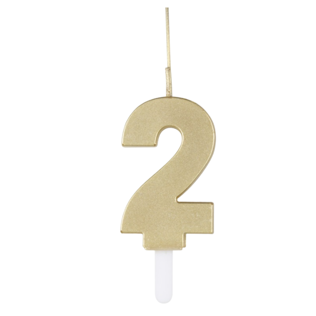 Gold Birthday Sparklers Candles