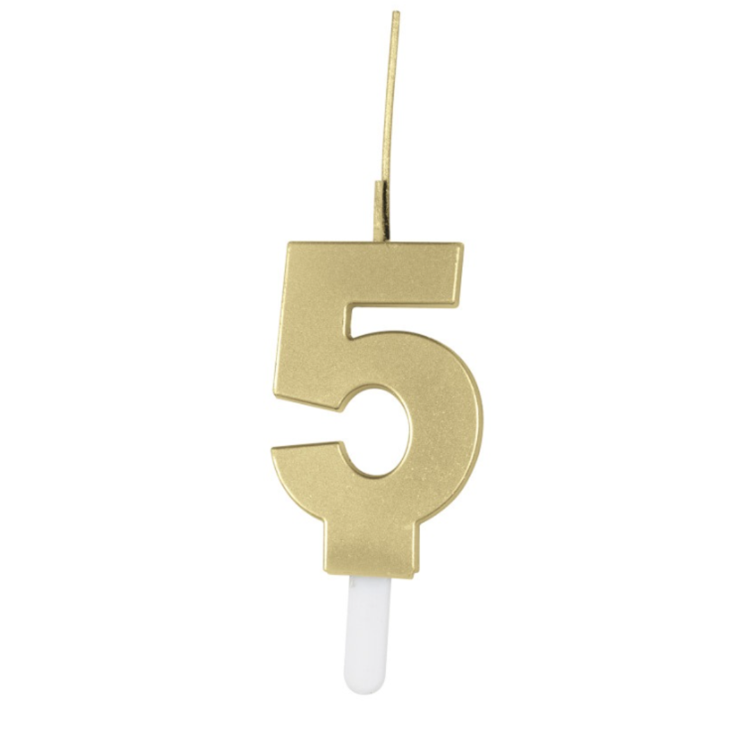 Gold Birthday Sparklers Candles