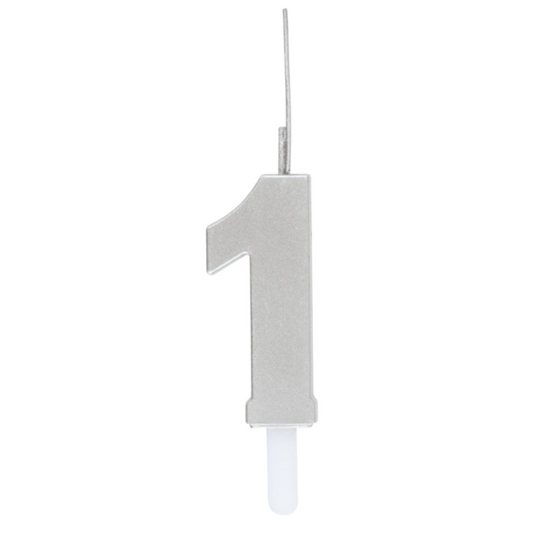 Silver Birthday Sparklers Candles