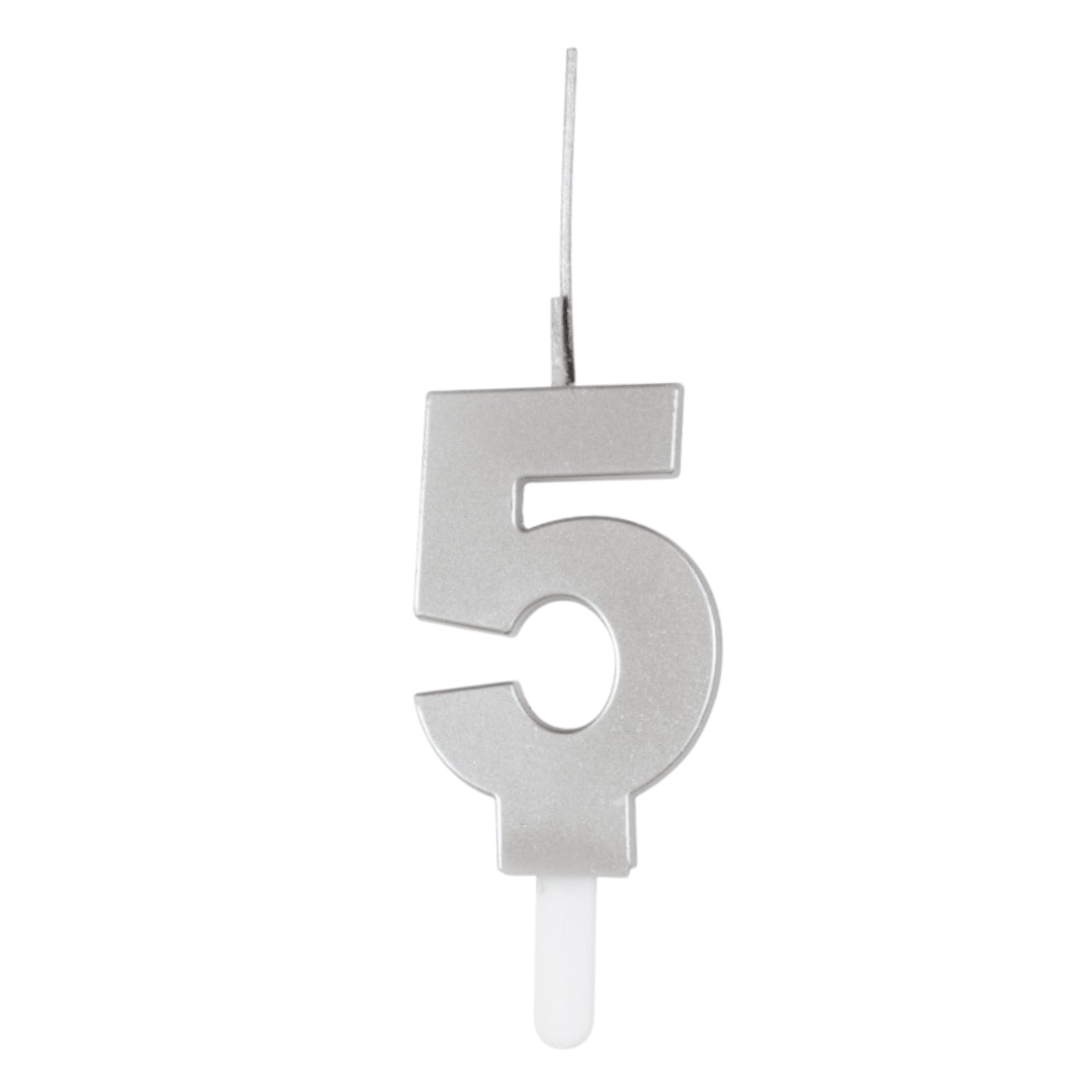 Silver Birthday Sparklers Candles