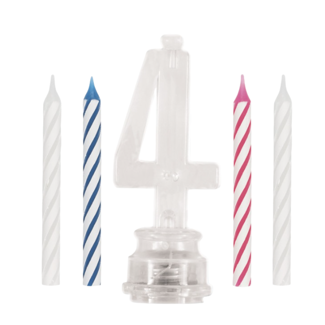 Flashing Candle Holder With Birthday Candle