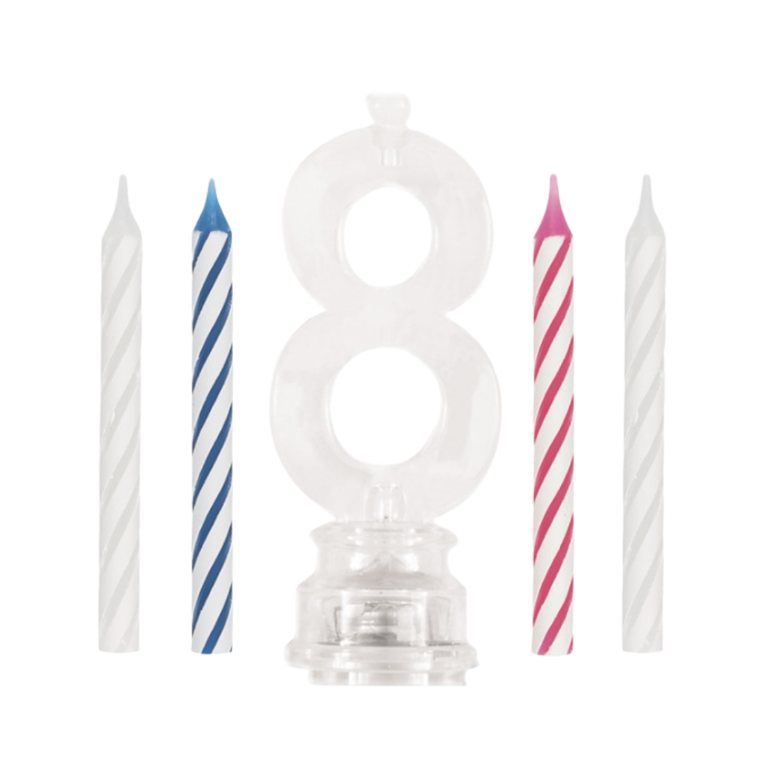 Flashing Candle Holder With Birthday Candle