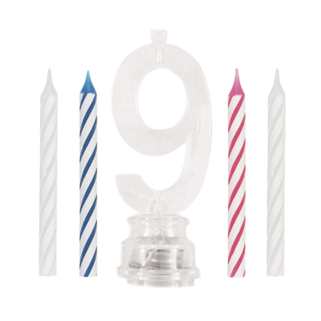 Flashing Candle Holder With Birthday Candle