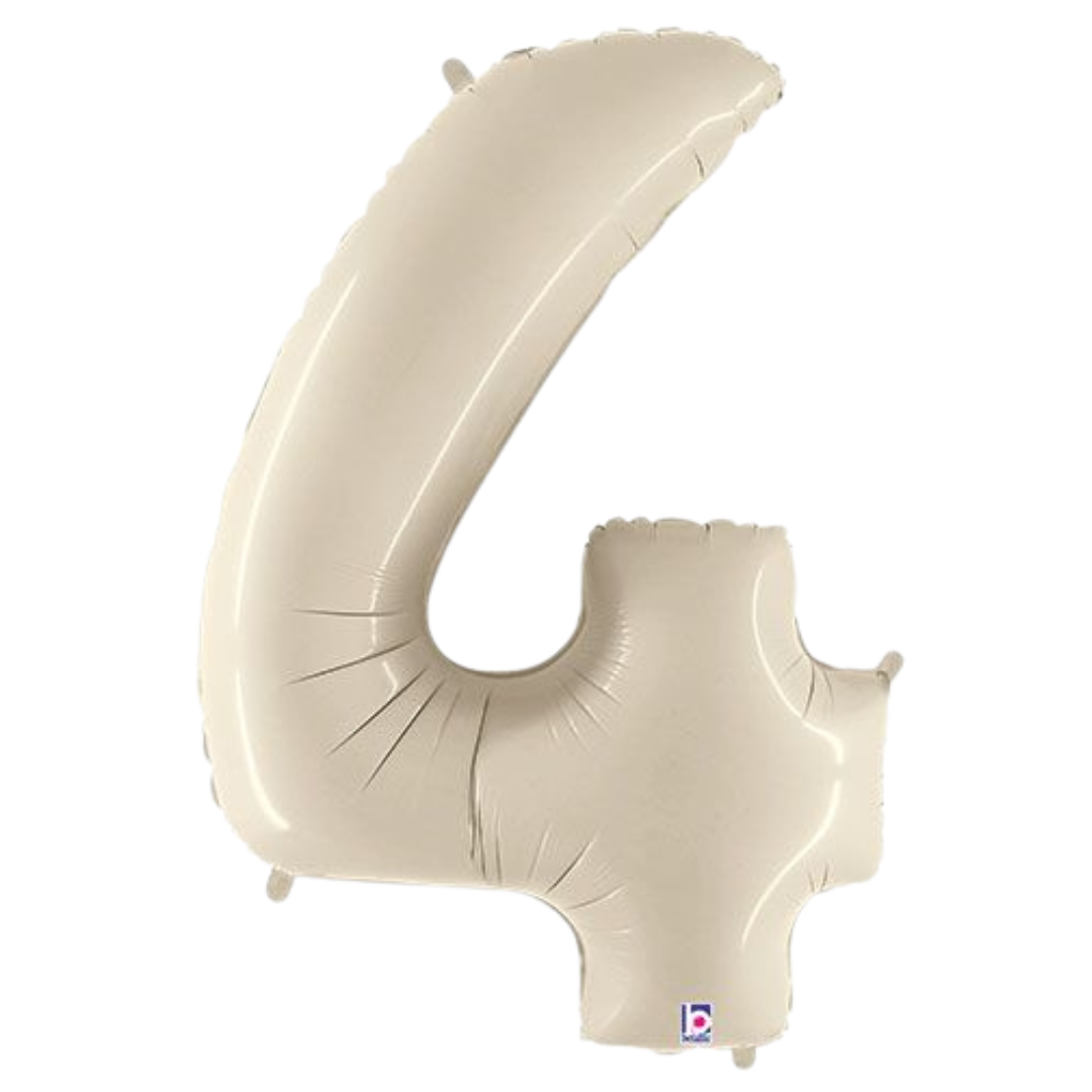 34" White Sand Numbers
