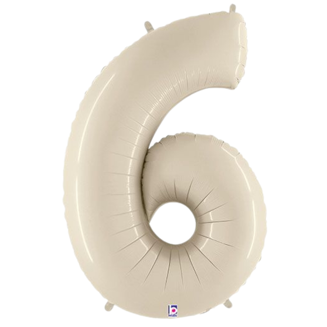 34" White Sand Numbers