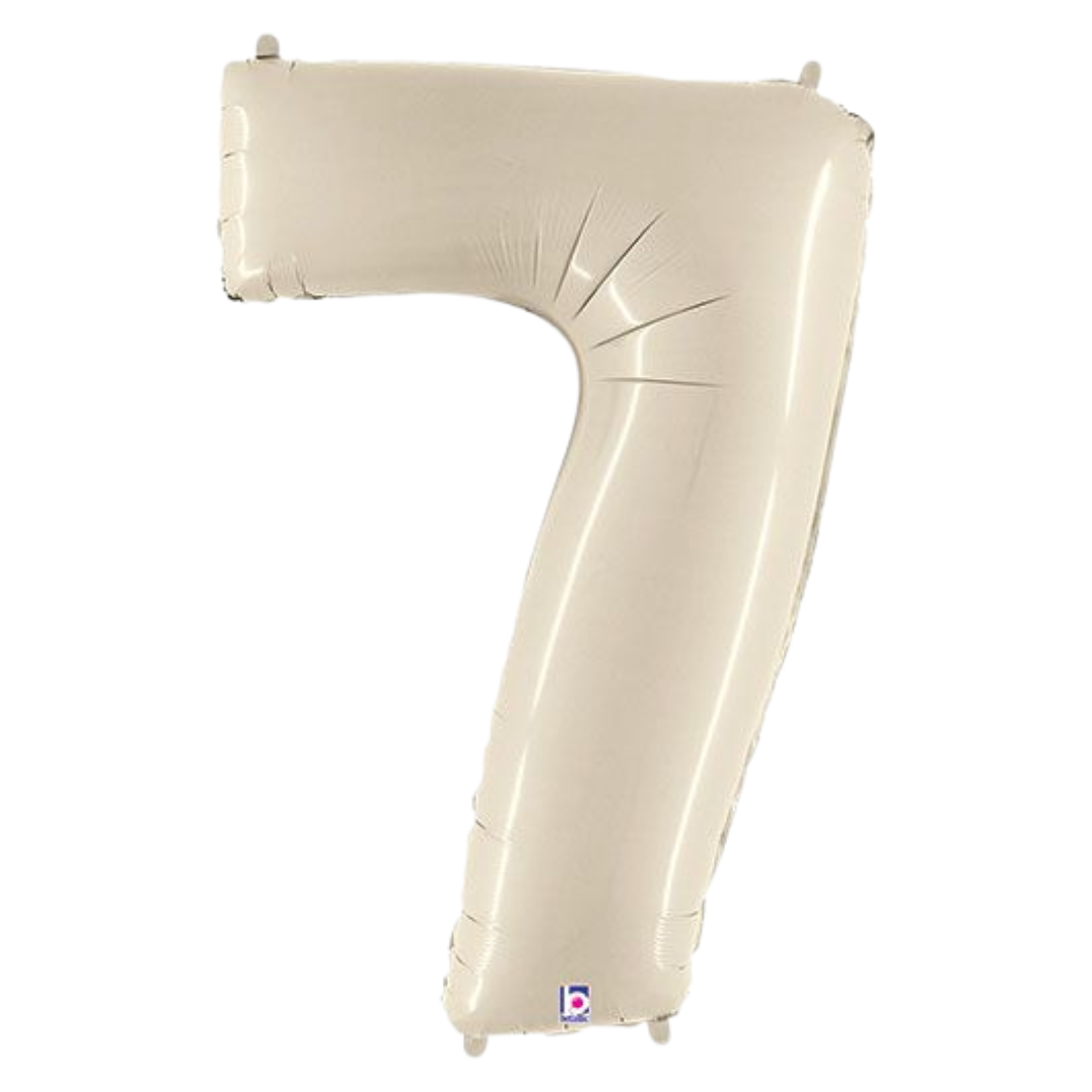 34" White Sand Numbers