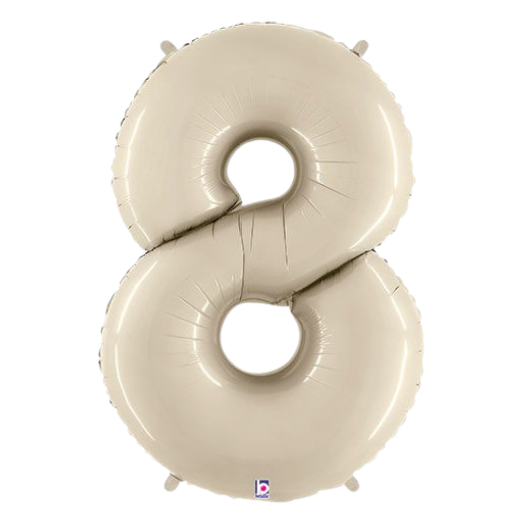 34" White Sand Numbers