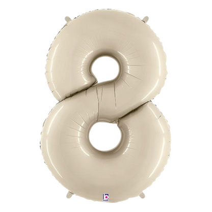 34" White Sand Numbers