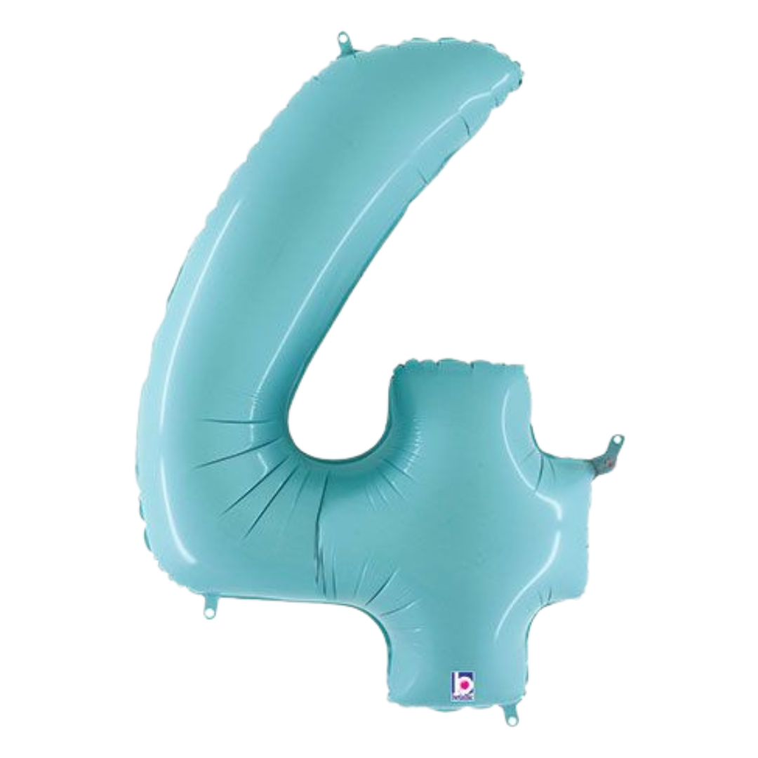 34" Pastel Blue Numbers