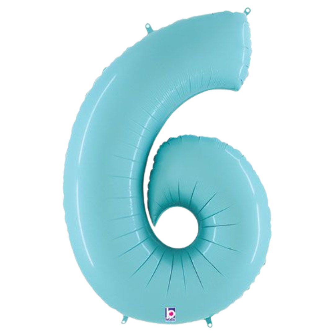 34" Pastel Blue Numbers