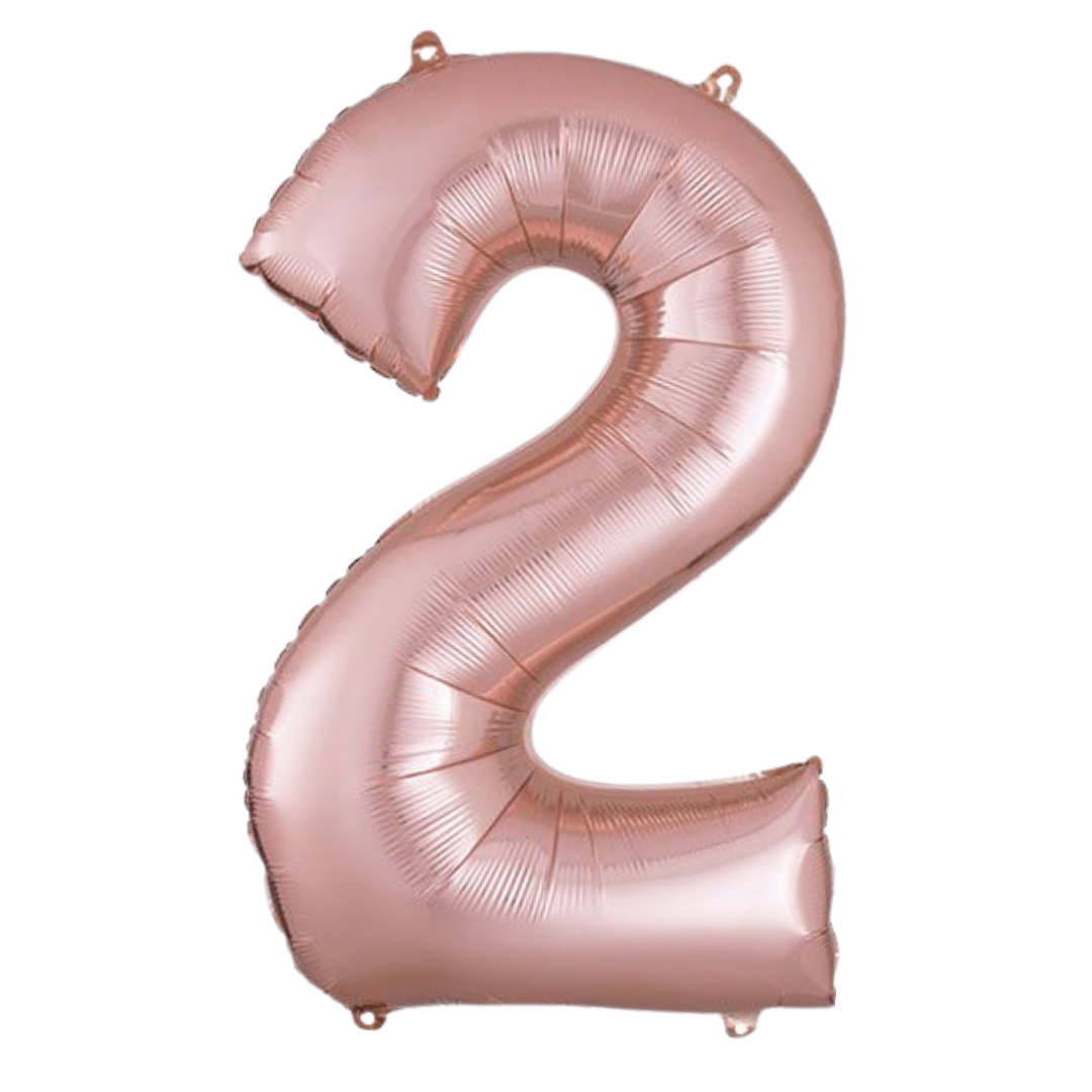34" Rose Gold Numbers