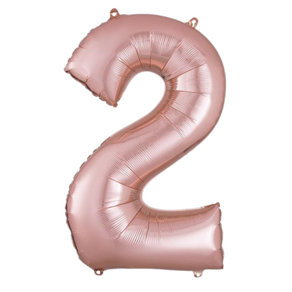 34" Rose Gold Numbers