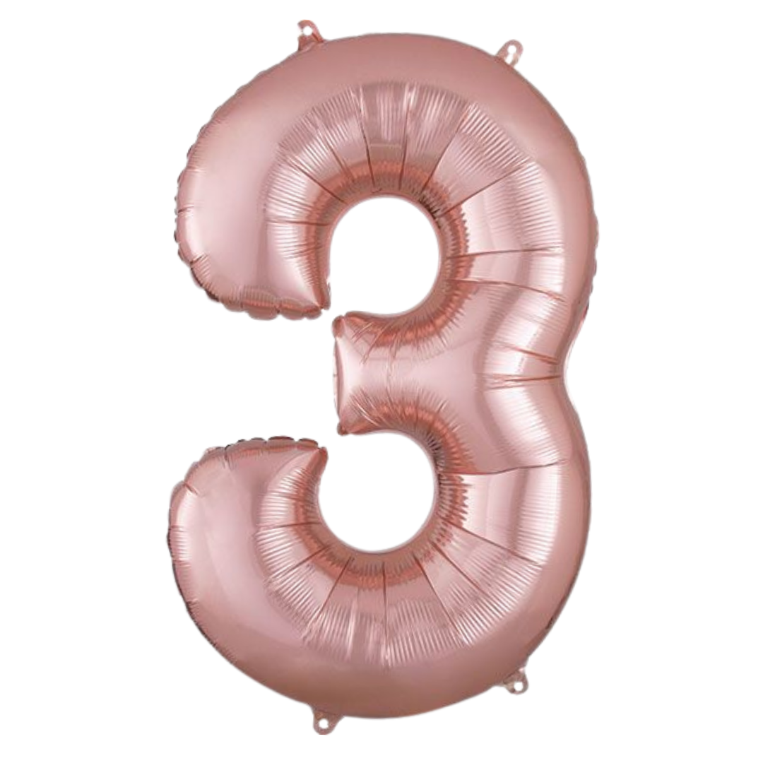 34" Rose Gold Numbers