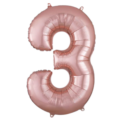 34" Rose Gold Numbers