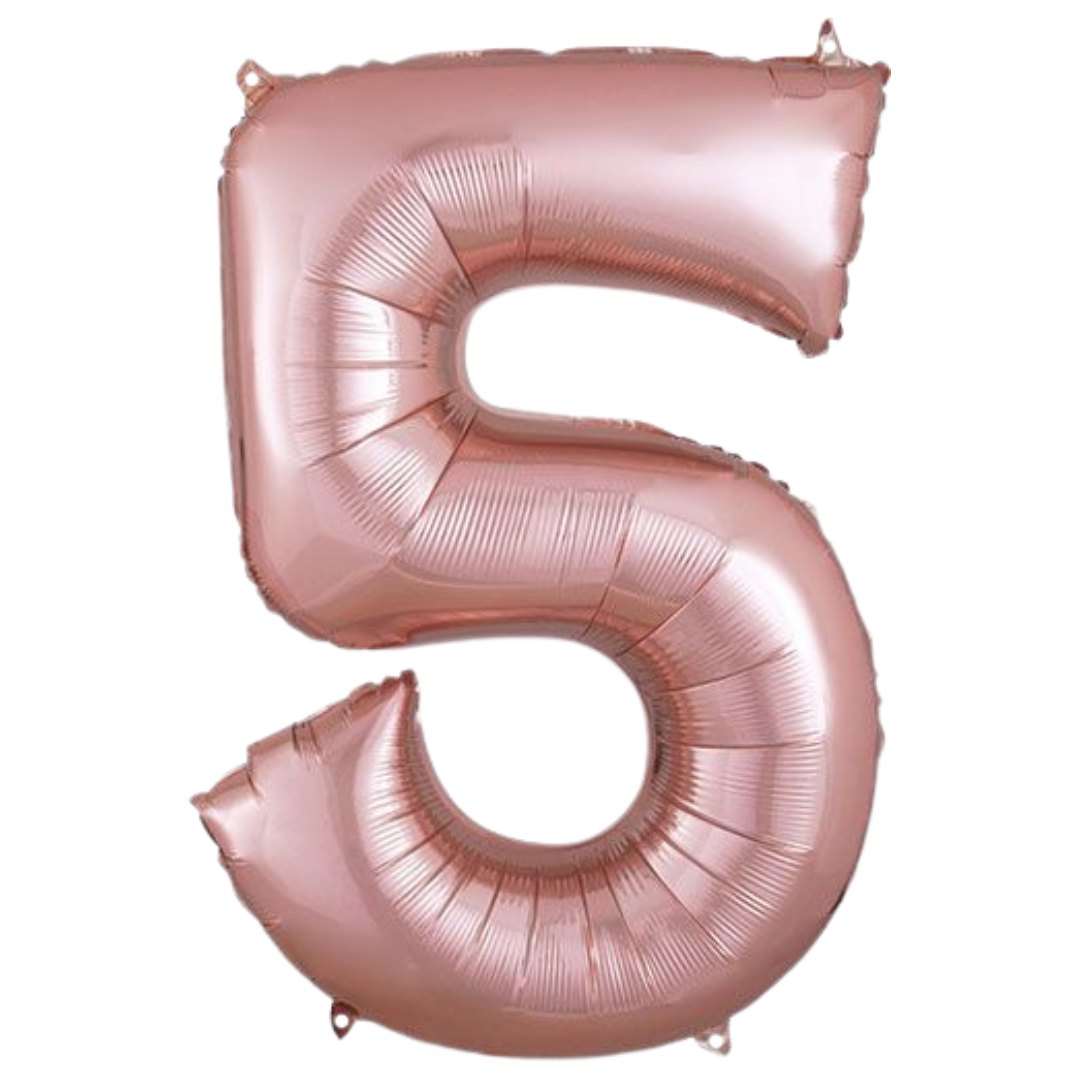 34" Rose Gold Numbers