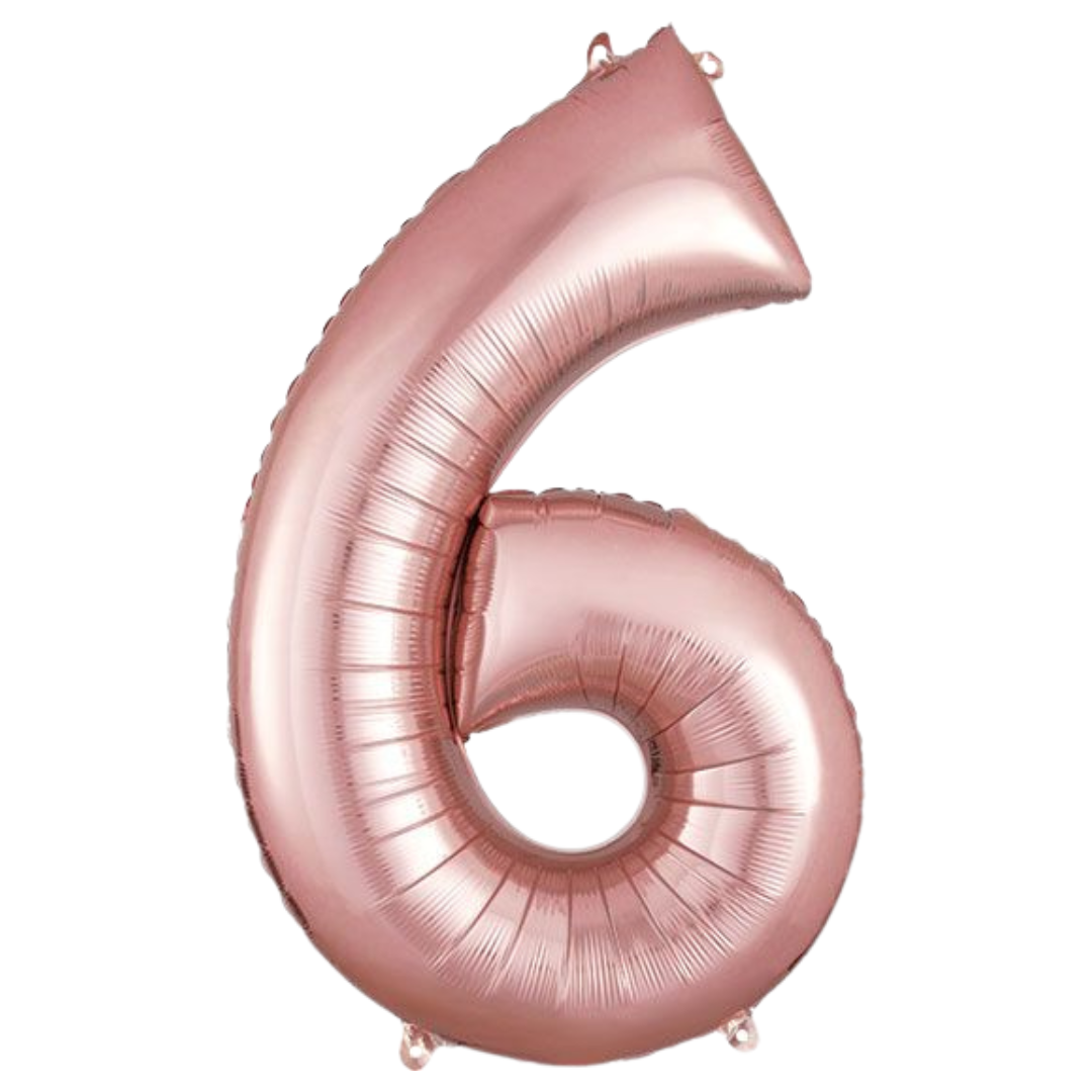 34" Rose Gold Numbers