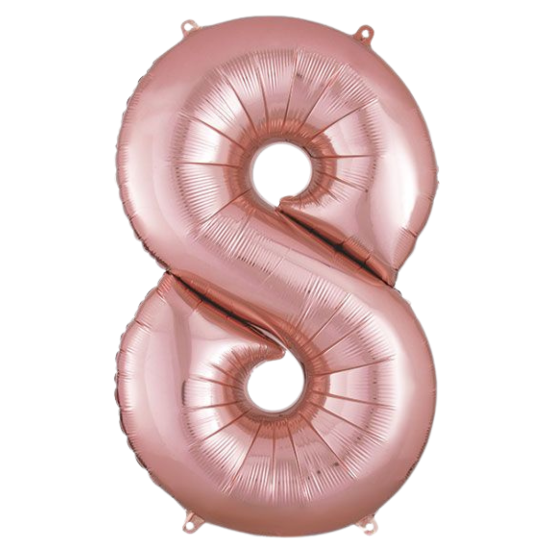34" Rose Gold Numbers