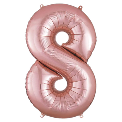 34" Rose Gold Numbers