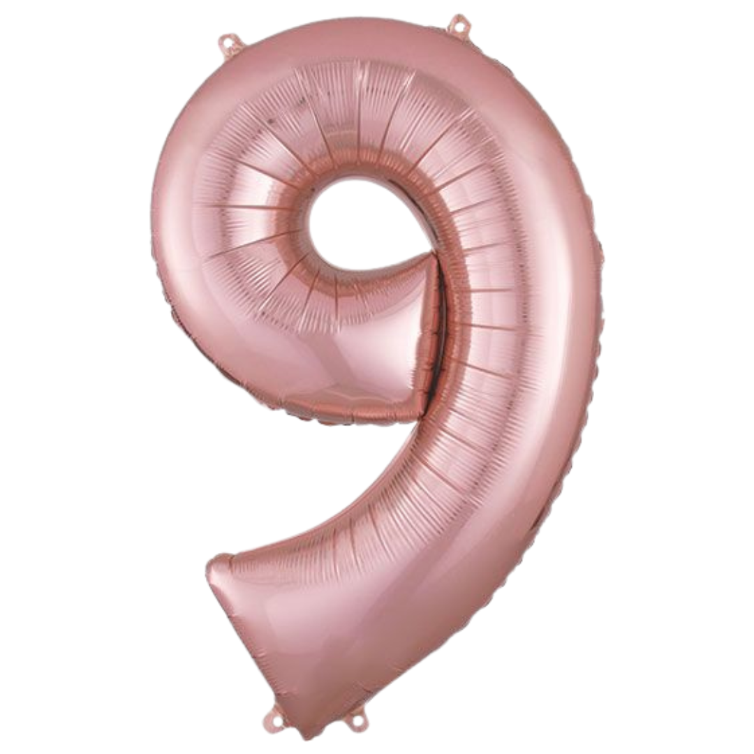 34" Rose Gold Numbers