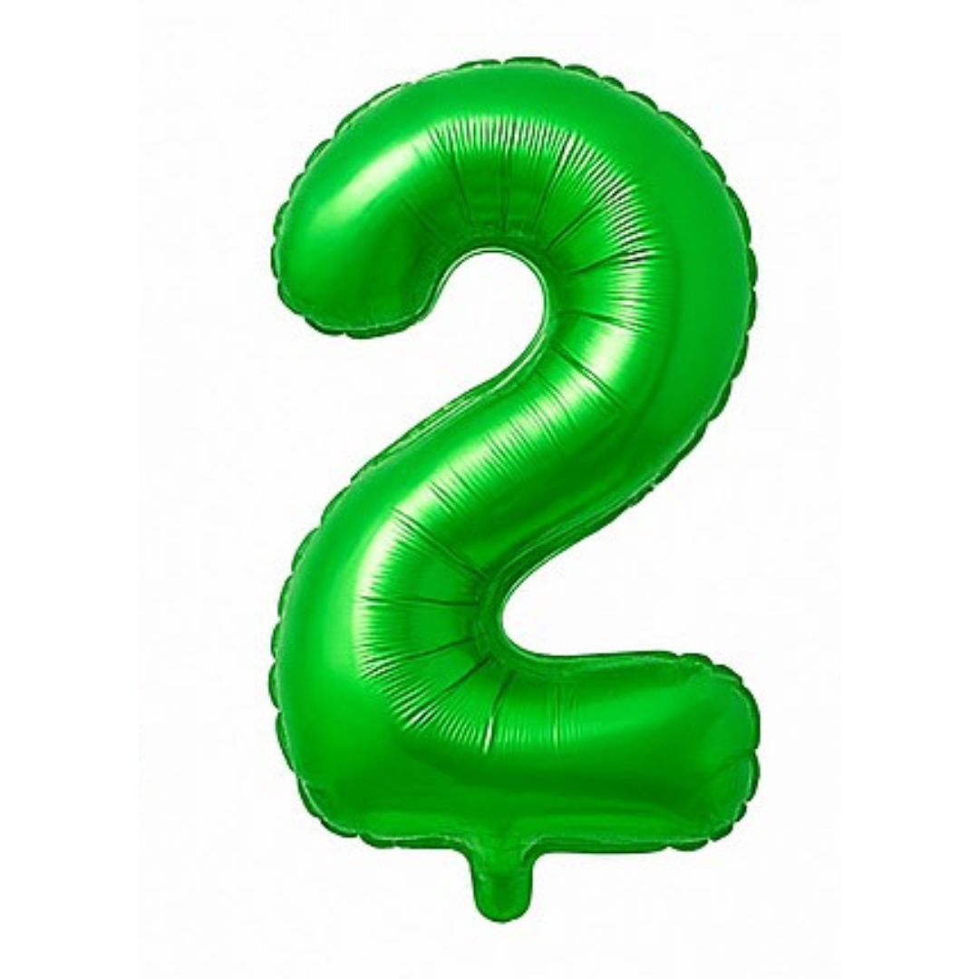 34" Green Numbers