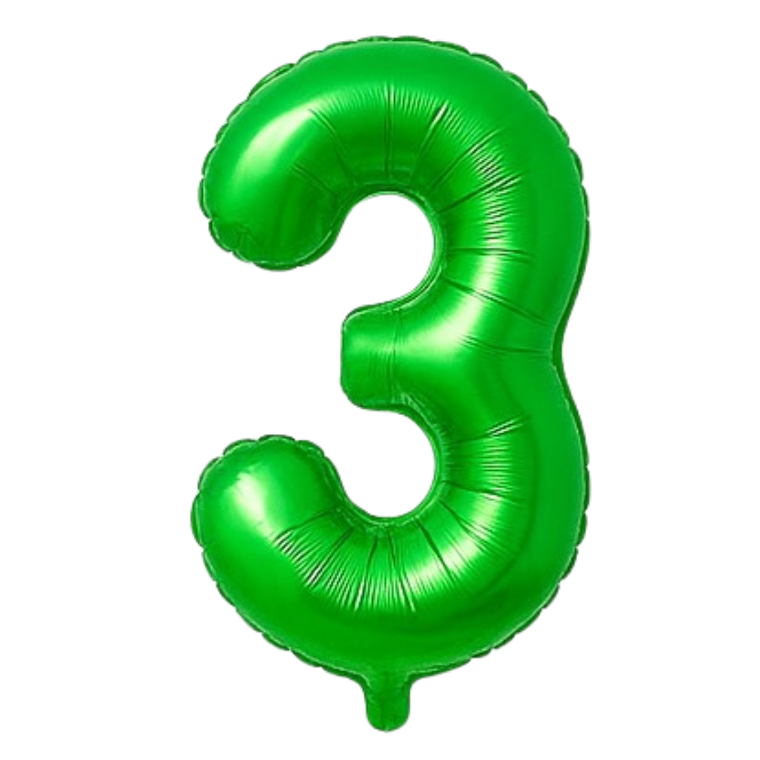 34" Green Numbers