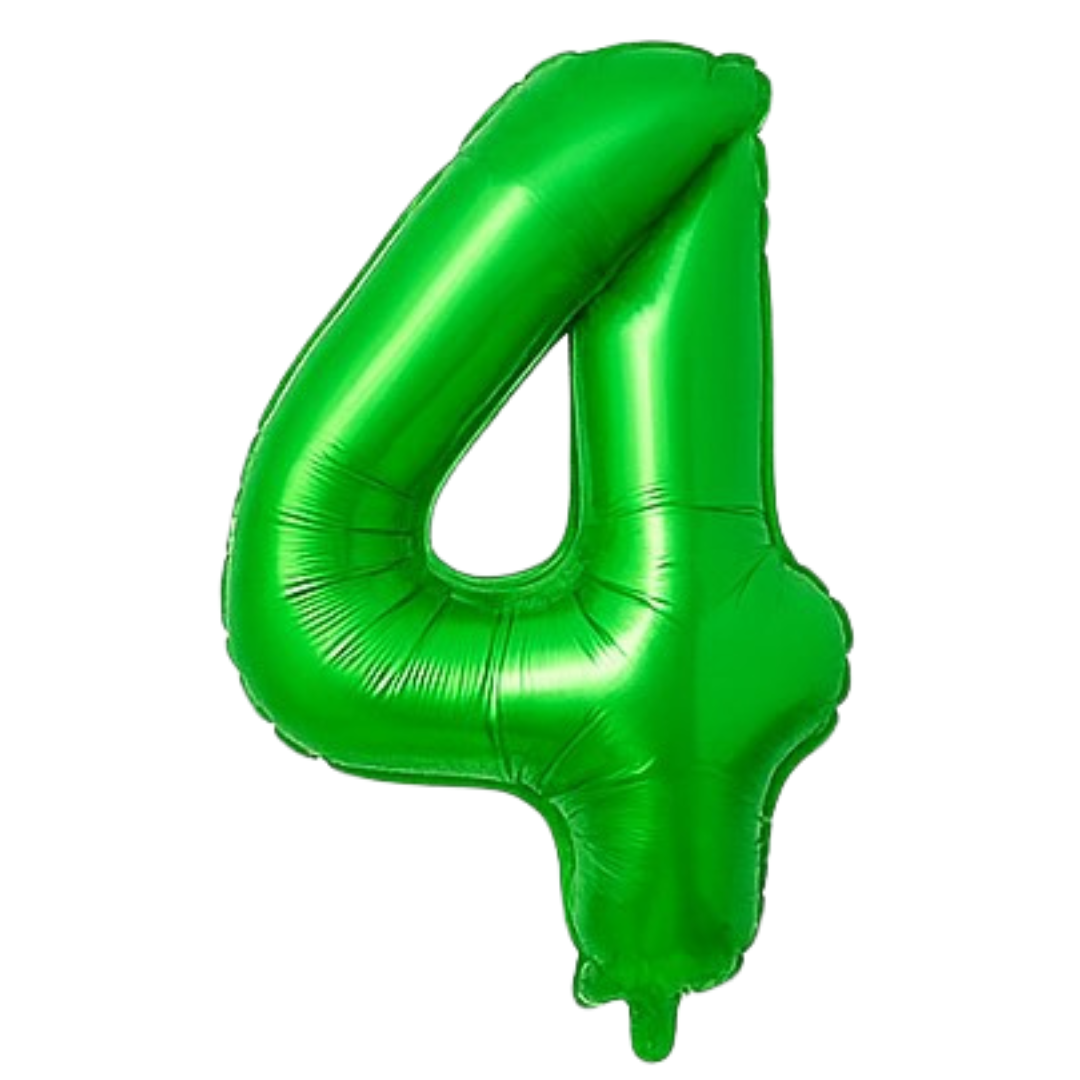 34" Green Numbers