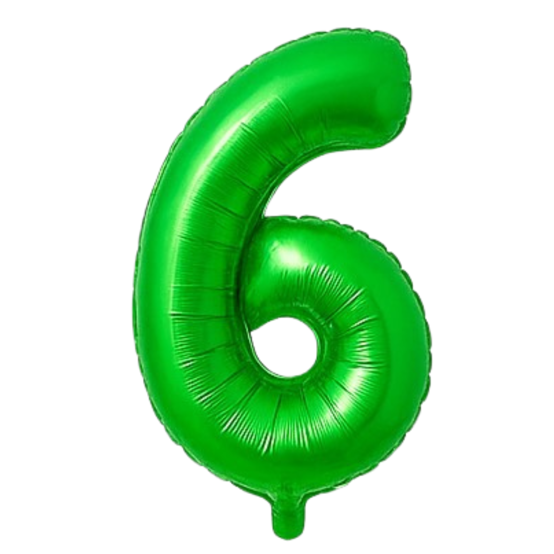 34" Green Numbers