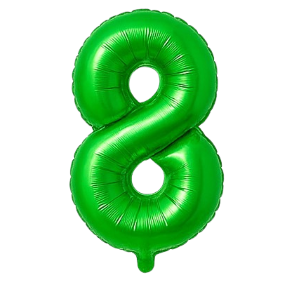 34" Green Numbers