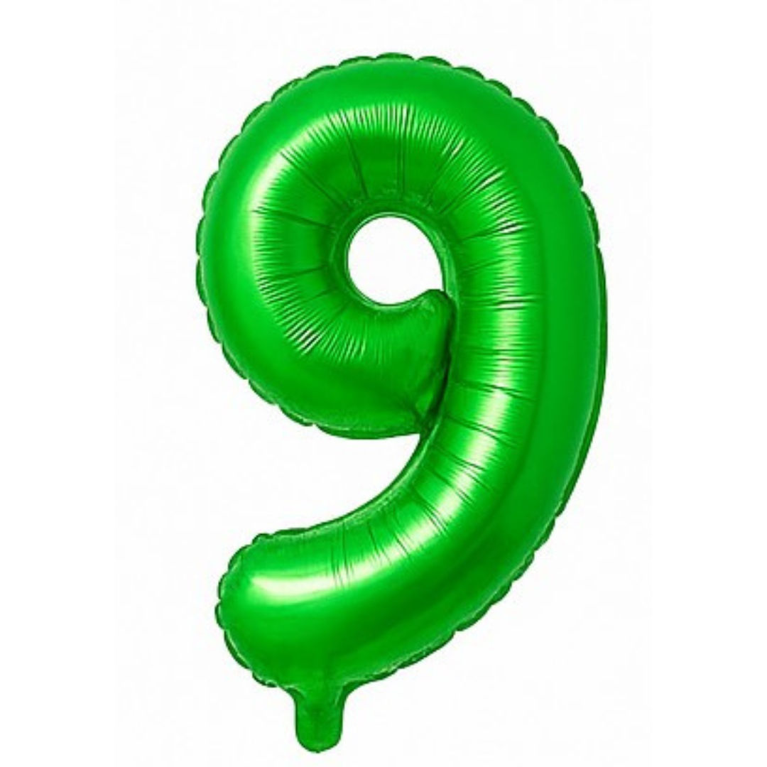 34" Green Numbers
