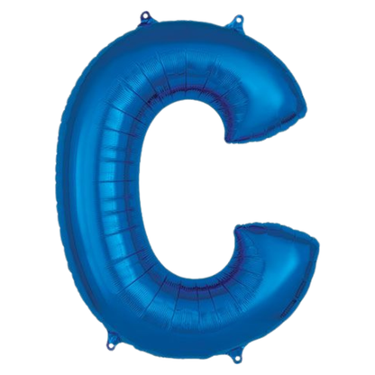 34" Blue Letters
