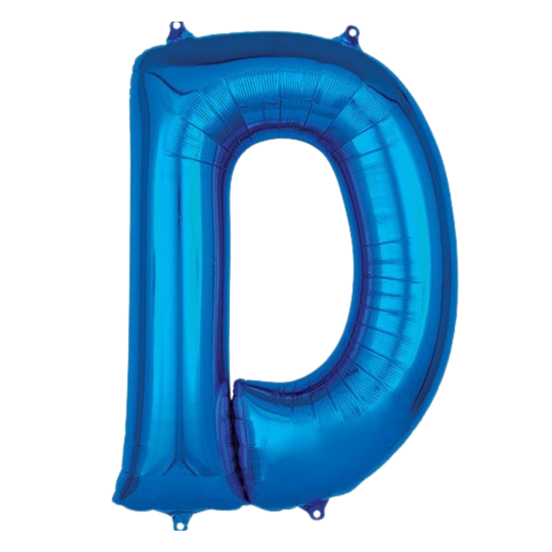 34" Blue Letters