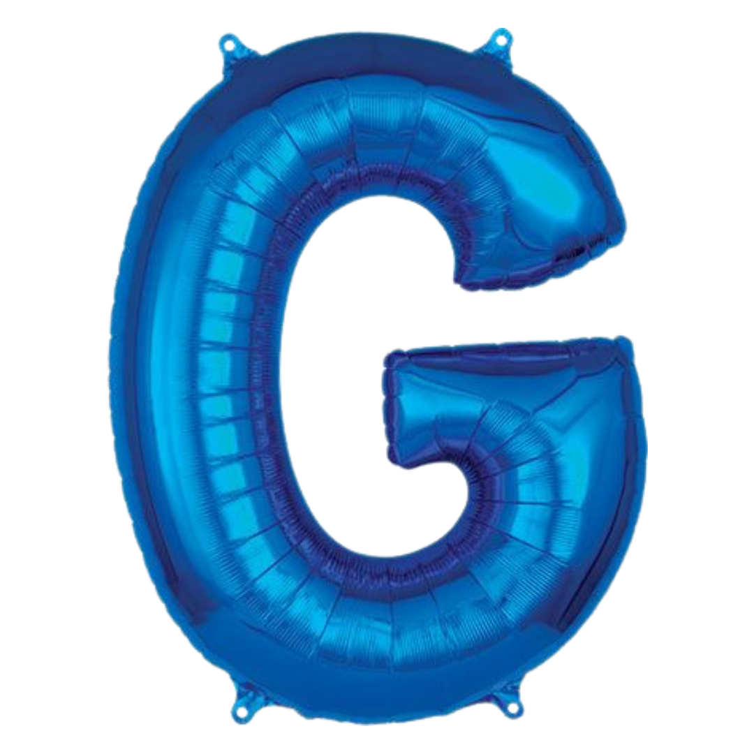 34" Blue Letters