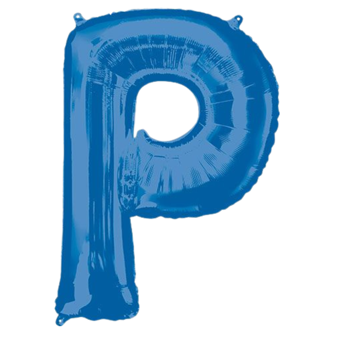 34" Blue Letters