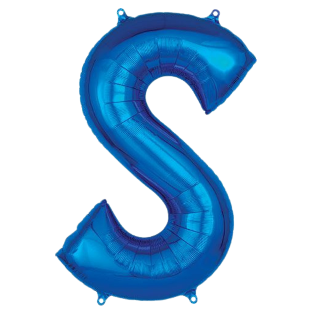 34" Blue Letters