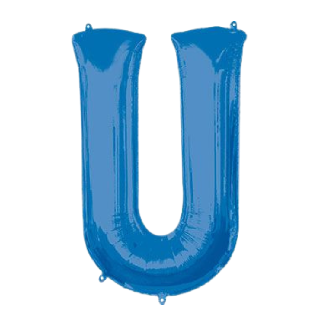 34" Blue Letters