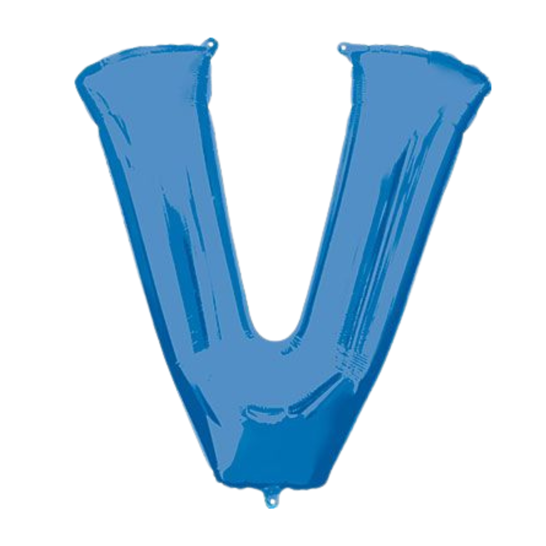 34" Blue Letters