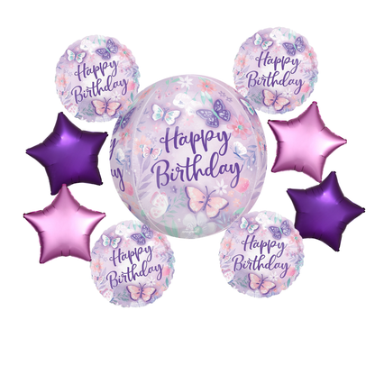 HBD Butterfly Balloon Bouquet