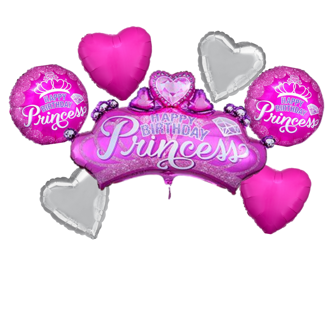 HBD Princess Balloon Bouquet