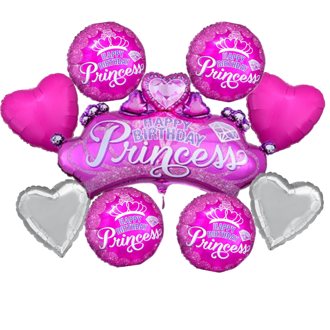 HBD Princess Balloon Bouquet
