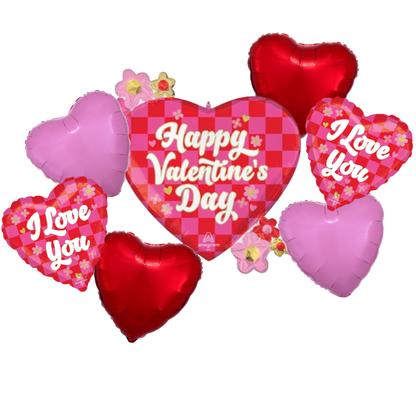Happy Valentine's Day Balloon Bouquet
