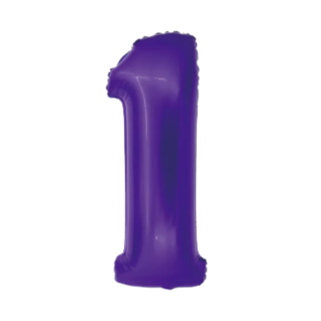34" Dark Purple Numbers
