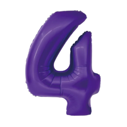 34" Dark Purple Numbers