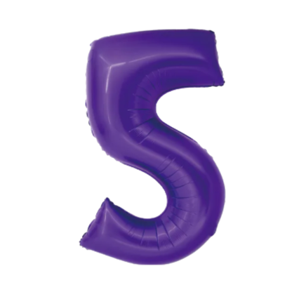 34" Dark Purple Numbers