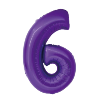 34" Dark Purple Numbers