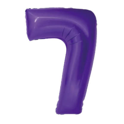 34" Dark Purple Numbers