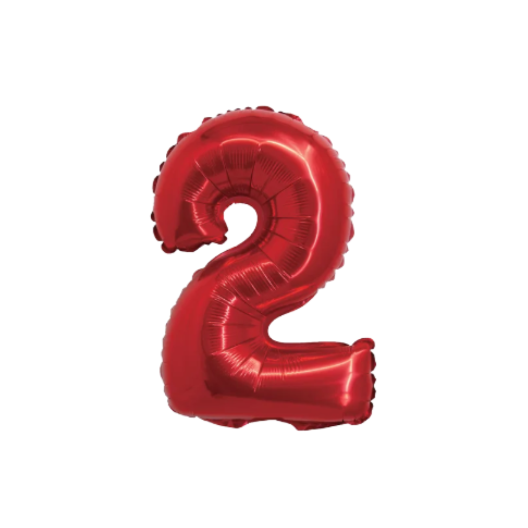 14" Red Numbers (Air Fill Only/Does Not Float)