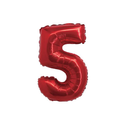 14" Red Numbers (Air Fill Only/Does Not Float)