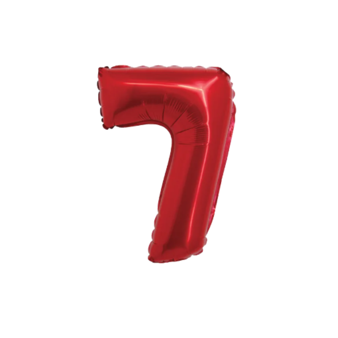 14" Red Numbers (Air Fill Only/Does Not Float)
